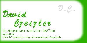 david czeizler business card